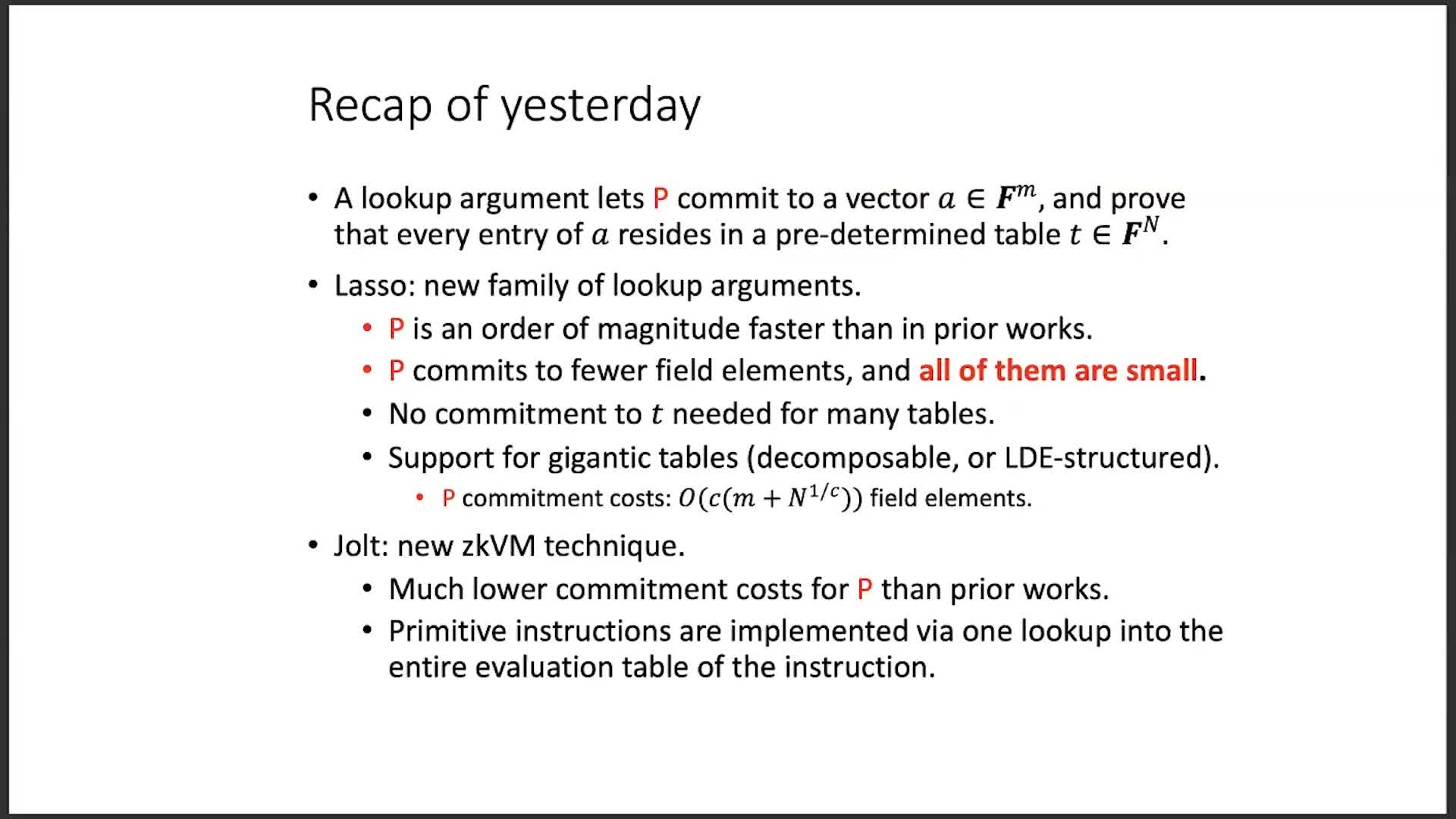 Justin Thaler 讲解Lasso | 登链社区
