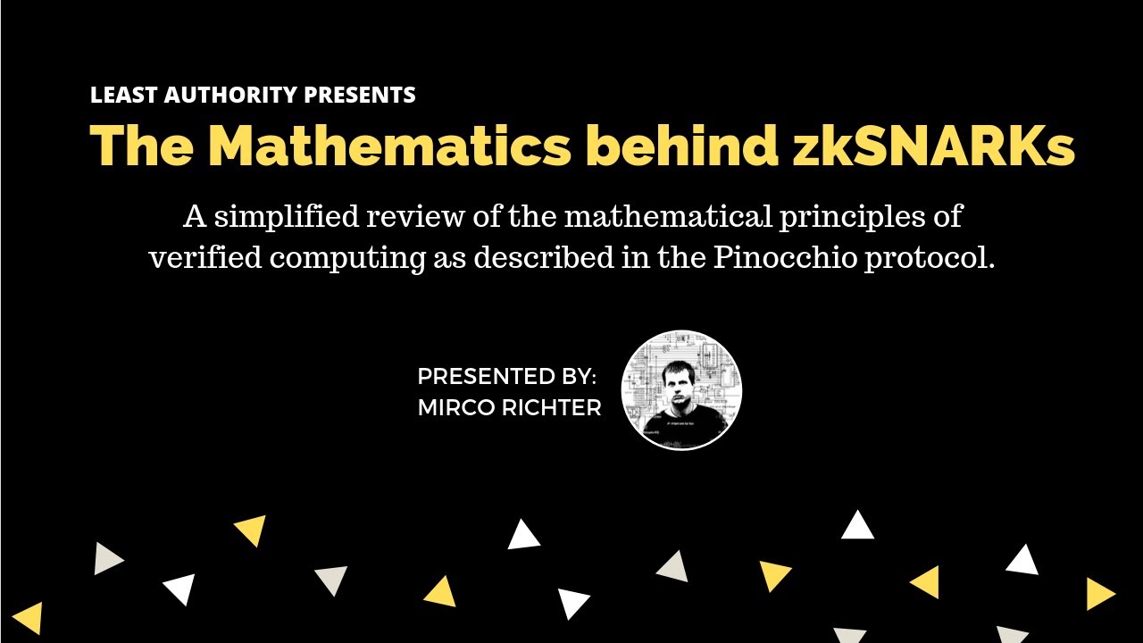 zkSNARKs 背后的数学原理