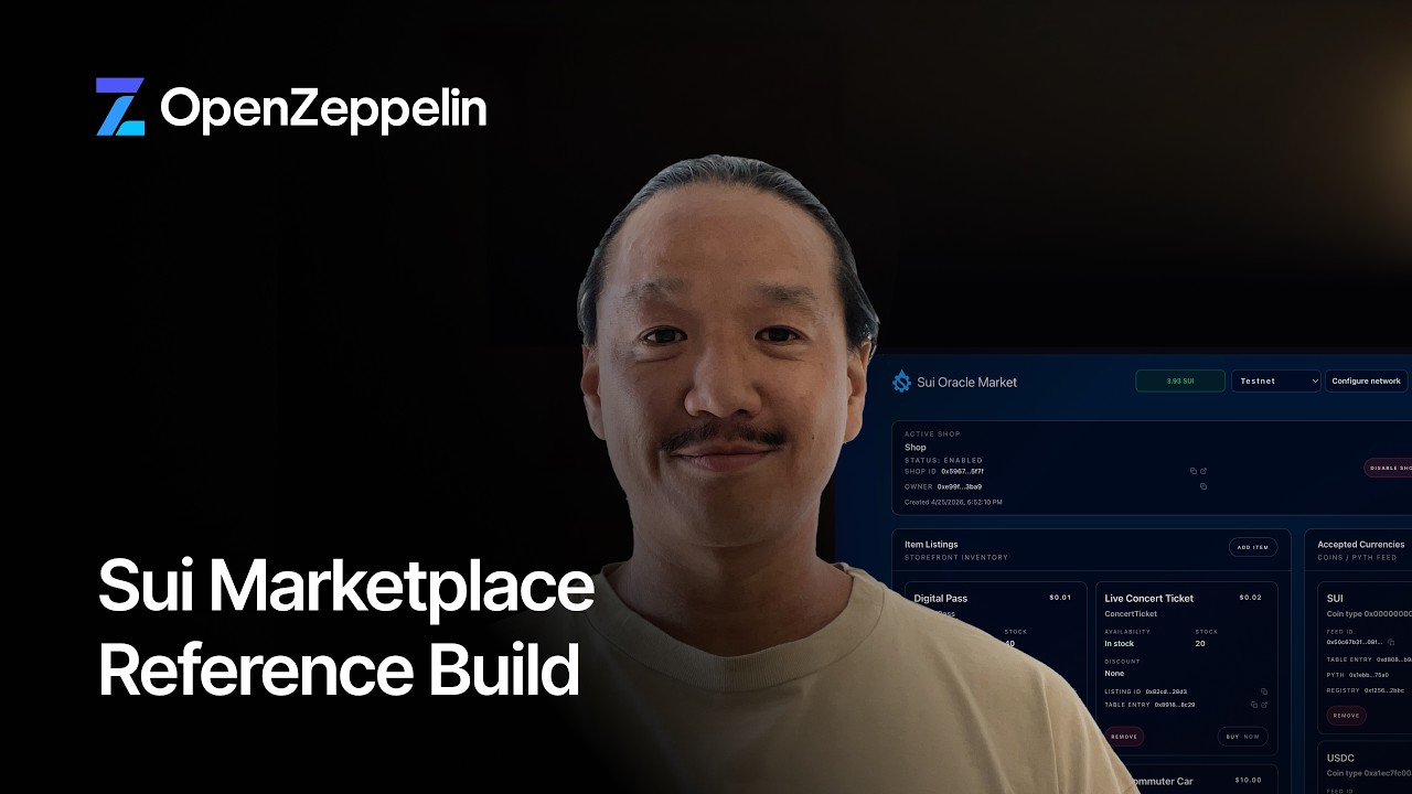 使用 Move、Pyth 和 OpenZeppelin 数学库构建 Sui Marketplace