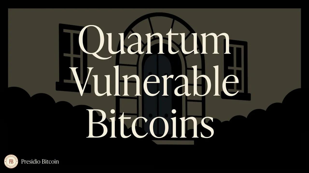 处理量子易受攻击的比特币 - 讨论